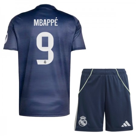 Real Madrid Mbappé 9 Barn Bortedrakt 2025-26 Kortermet Real Madrid Mbappé 9 Barn Bortedrakt 2025-26 Kortermet